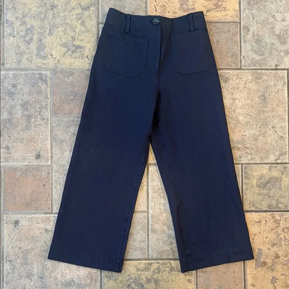 Quince Ultra-Stretch Ponte Cropped Wide Leg Pants - Picture 6 of 8